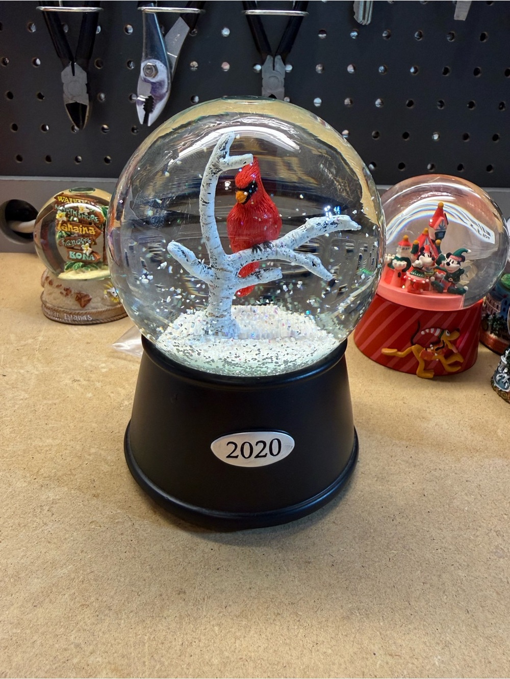 Red Cardinal Snow Globe Home Accent - 2020